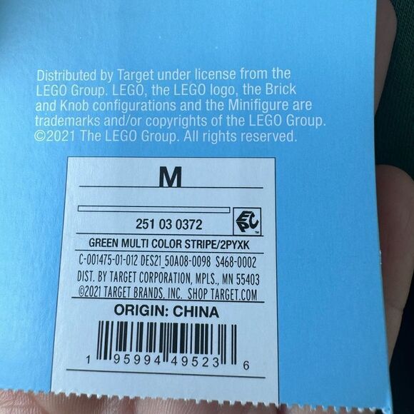 LEGO x Target Men’s Track Jacket Sz M Green Full Zip Fleece NWT Thermal - Picture 4 of 8